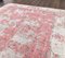 7x10 Antique Turkish Oushak Handmade Red Wool Floral Rug 5