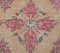 4x8 Vintage Turkish Oushak Handmade Wool Carpet in Red, Image 5