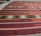 Tapis Kilim Oushak Vintage Fait à la Main en Laine Rouge, Turquie, 6 x 9 4