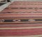 6x10 Vintage Turkish Oushak Handmade Red Wool Kilim Area Rug, Image 4