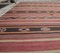 Tapis Oushak Vintage Kilim 6x10 en Laine Rouge Fait Main, Turquie 4