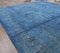 Tappeto vintage blu notte 9x13 in lana fatta a mano, Turchia, Immagine 4
