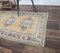 Alfombra de pasillo Oushak turca antigua desvaída de lana de 3x12, Imagen 4