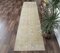 Tapis de Couloir Oushak Antique Fait Main en Laine 3x10 2