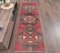 3x8 Vintage Turkish Oushak Handmade Wool Runner Rug in Crimson, Image 1