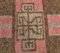 3x13 Antique Turkish Oushak Handmade Wool Ikat Runner Rug 7