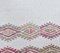 5x7 Vintage Turkish Oushak Handmade Wool Kilim Area Rug in White 5