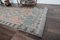 3x9 Vintage Turkish Oushak Handmade Wool Faded Rug, Image 6