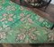 2x5 Vintage Turkish Oushak Handmade Wool Runner Rug in Green 6