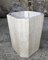 Vintage Italian Octagonal Travertine Coffee Table, 1970s or 1980s, Image 5