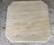 Table Basse Octogonale Vintage en Travertine, Italie, 1970s ou 1980s 4