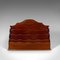 Antique Edwardian English Mahogany Desk Tidy or Stationery Rack, Circa 1910 1