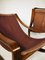 Vintage Leather & Rosewood Armchairs, 1960s, Set of 2 10