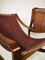 Vintage Leather & Rosewood Armchairs, 1960s, Set of 2, Image 10