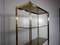 Large Brass & Smoked Glass Display Shelf, 1970s, Image 8