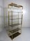 Large Brass & Smoked Glass Display Shelf, 1970s 3