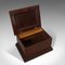 Small Victorian English Walnut Document Box, Image 9