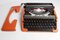 Orange 210 Typewriter from Brother, 1980s 13