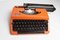 Orange 210 Typewriter from Brother, 1980s 1