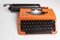 Orange 210 Typewriter from Brother, 1980s, Image 14
