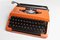 Orange 210 Typewriter from Brother, 1980s 21