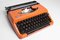 Orange 210 Typewriter from Brother, 1980s 33
