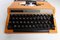 Orange Silver Reed 100 Typewriter from Seiko co. Ltd, 1970s 8