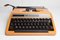 Orangefarbene Reed 100 Schreibmaschine aus Silber von Seiko co. Ltd, 1970er 36