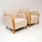 Vintage Swedish Satin Birch Lounge Chairs, Set of 2, Image 6
