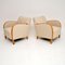 Vintage Swedish Satin Birch Lounge Chairs, Set of 2 3