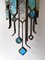 Italian Hammered Glass and Wrought Iron Sconces from Longobardo, 1970s, Set of 2 5