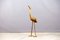 Hollywood Regency Brass Crane Bird Sculpture, 1960s 2