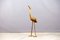 Hollywood Regency Brass Crane Bird Sculpture, 1960s, Image 2