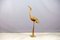Hollywood Regency Brass Crane Bird Sculpture, 1960s, Image 1