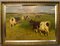 Knud Edsberg, Field Landscape with Cows, Oil on Canvas, Image 2