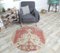 Vintage Turkish Oushak Round Carpet 2