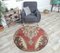 Vintage Turkish Oushak Round Carpet 2