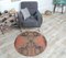 Vintage Turkish Oushak Round Carpet, Image 2