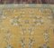 Türkischer Gelber Vintage Teppich mit Gelben Blumenmustern 6