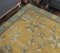 Türkischer Gelber Vintage Teppich mit Gelben Blumenmustern 7