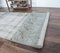 Tapis Vintage Fait Main Bleu en Laine, Turquie 7