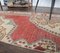 Vintage Turkish Handmade Wool Half Rug 5