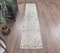 Vintage Turkish Beige Handmade Wool Rug 1