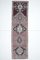 Vintage Hand-Knotted Turkish Purple Wool Runner 1