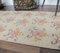 Vintage Turkish Floral Beige Handmade Wool Rug, Image 5