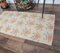 Vintage Turkish Floral Beige Handmade Wool Rug, Image 4