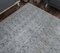 Vintage Turkish Gray Handmade Wool Rug 7