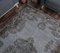 Tapis Vintage Fait Main Gris en Laine, Turquie 7