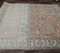 Tapis Oushak 4x7 Vintage Fait Main en Laine Orange, Turquie 7