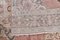 Alfombra de pasillo Oushak turca antigua de lana de 4x13, Imagen 6